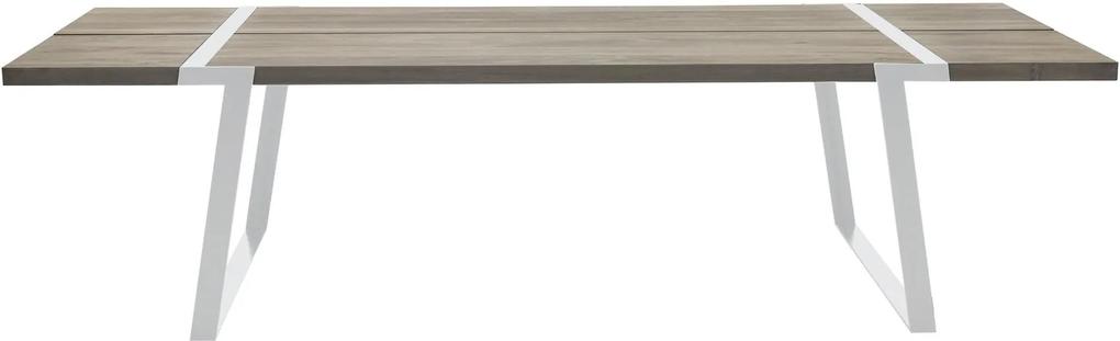Jedálenský stôl Annie 290 - 410 cm / biela