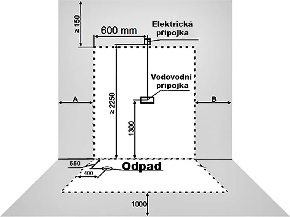 Terra Hydromasážny box WSH7716W 120x85