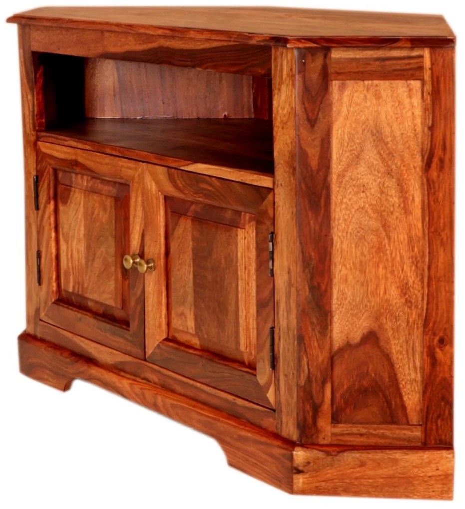 furniture-nabytek.cz - Rohový tv stolík z masívu palisander 110x70x50