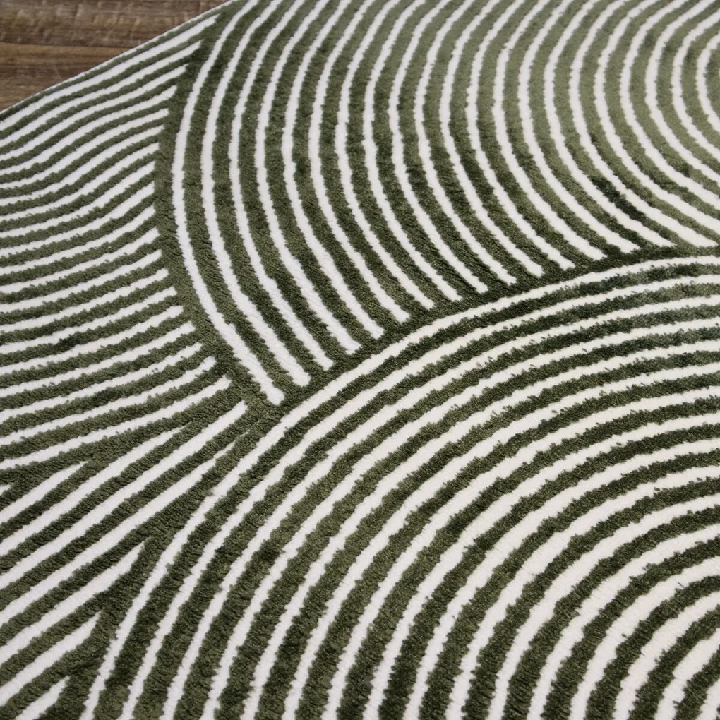Angel Carpet, Kusový koberec Zafiro 25 Green, 160x230, zelená, kancelária
