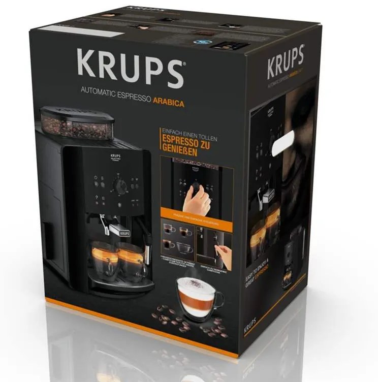 Automatický kávovar Krups Arabica EA811E10 šedivý(použité)