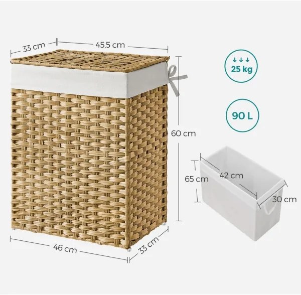 Kôš na bielizeň FLYN z ratanu