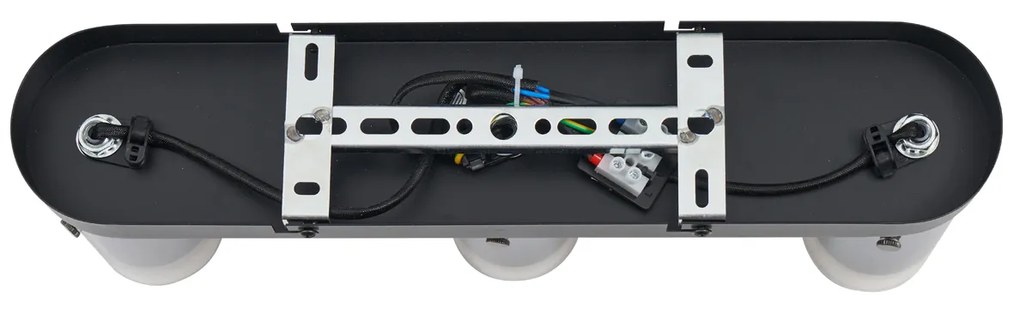 Moderné stropné bodové svietidlo Gunmetal 3-svetlá otočné a nastaviteľné - Drain