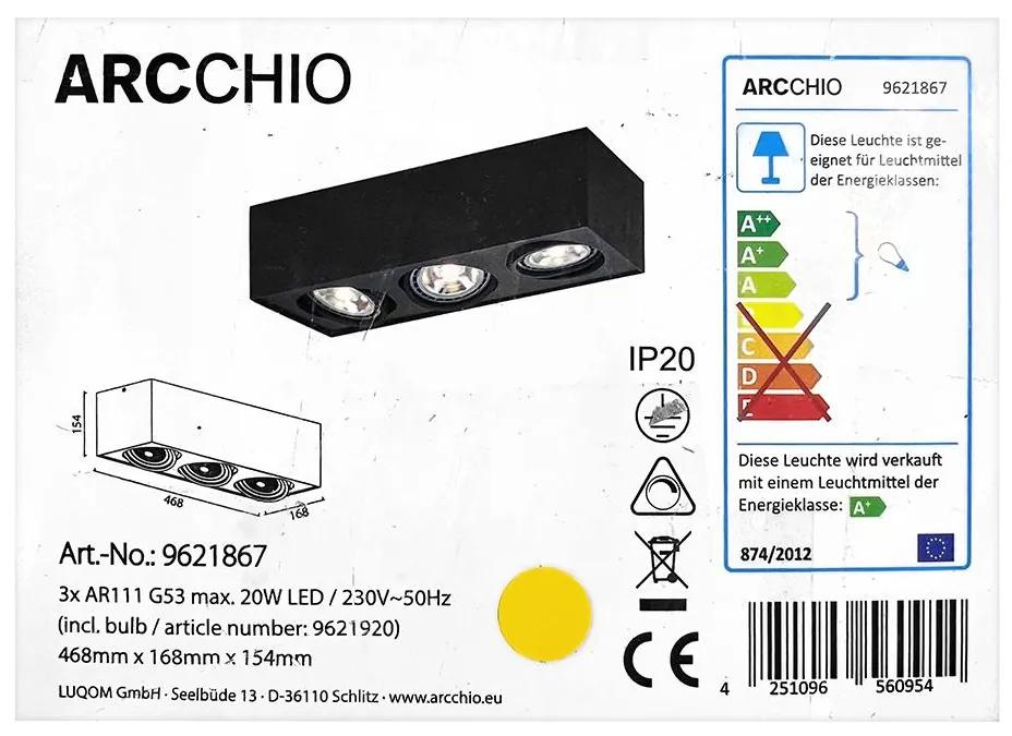 Arcchio Arcchio - LED Stropné svietidlo DWIGHT 3xG53/20W/230V LW1078