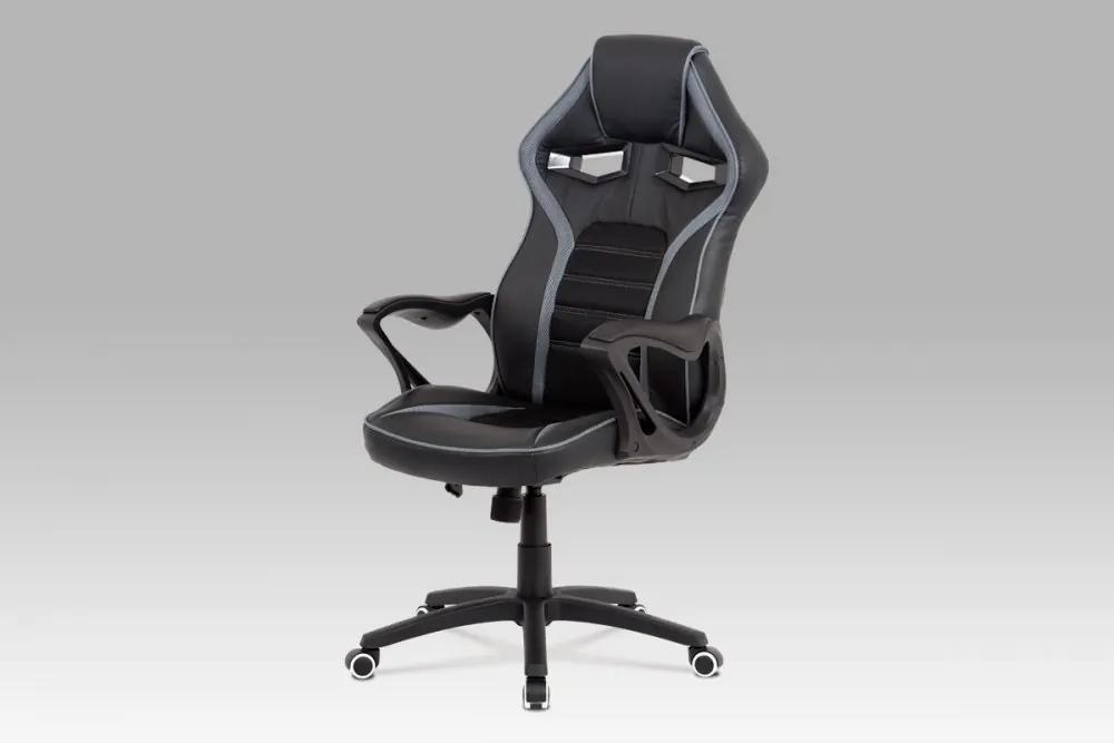 Kancelárska stolička KA-G406 GREY čierna / sivá AUTRONIC