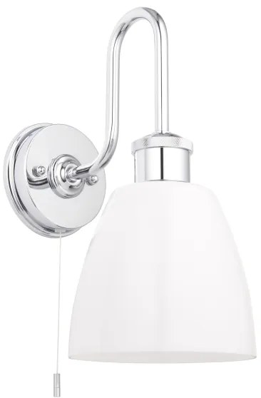 Endon 95506 - Kúpeľňové nástenné svietidlo PIPER 1xE27/10W/230V IP44 lesklý chróm