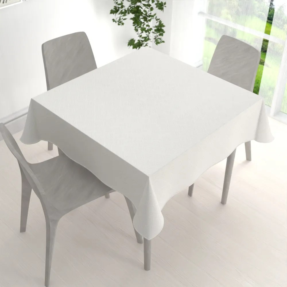 Biante Teflónový štvorcový obrus Milano TF-049 - smotanový 100x100 cm