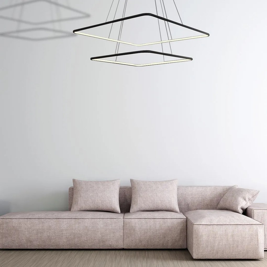 Závesné LED svietidlo Nix, 2x LED 50w, 3000k, b