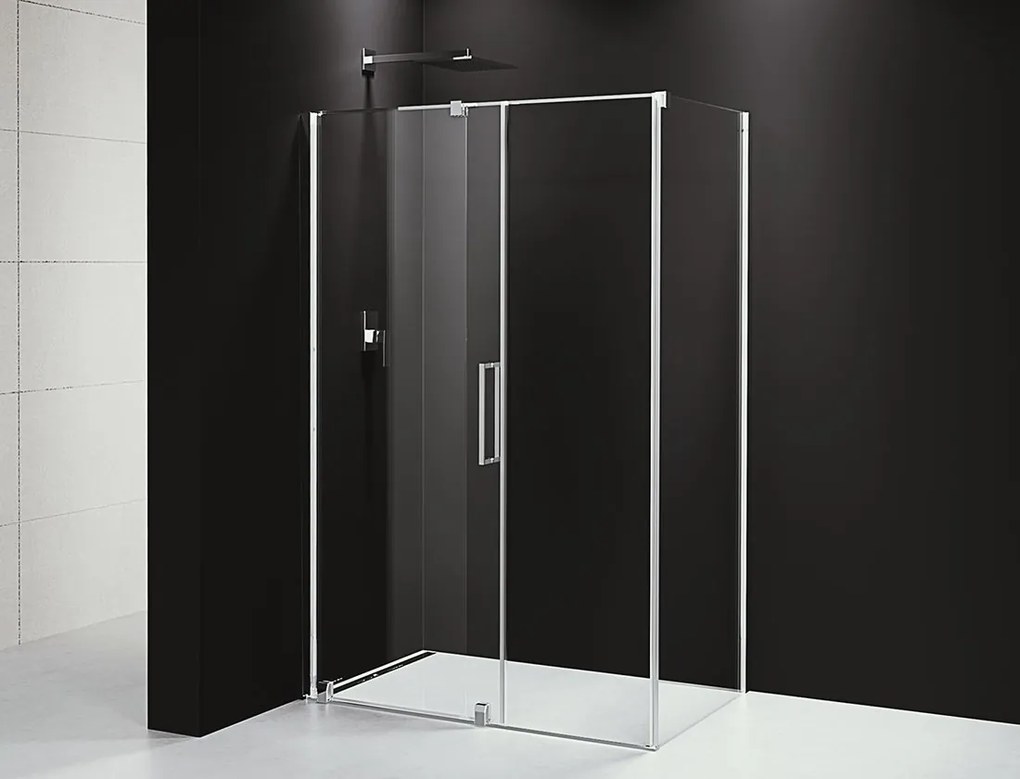 Polysan Polysan, ROLLS LINE obdĺžniková sprchová zástena 1600x800 mm, L/P varianta, číre sklo, RL1615RL3215