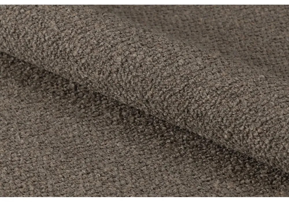 Sivo-hnedé relaxačné kreslo z textílie buklé London – Actona