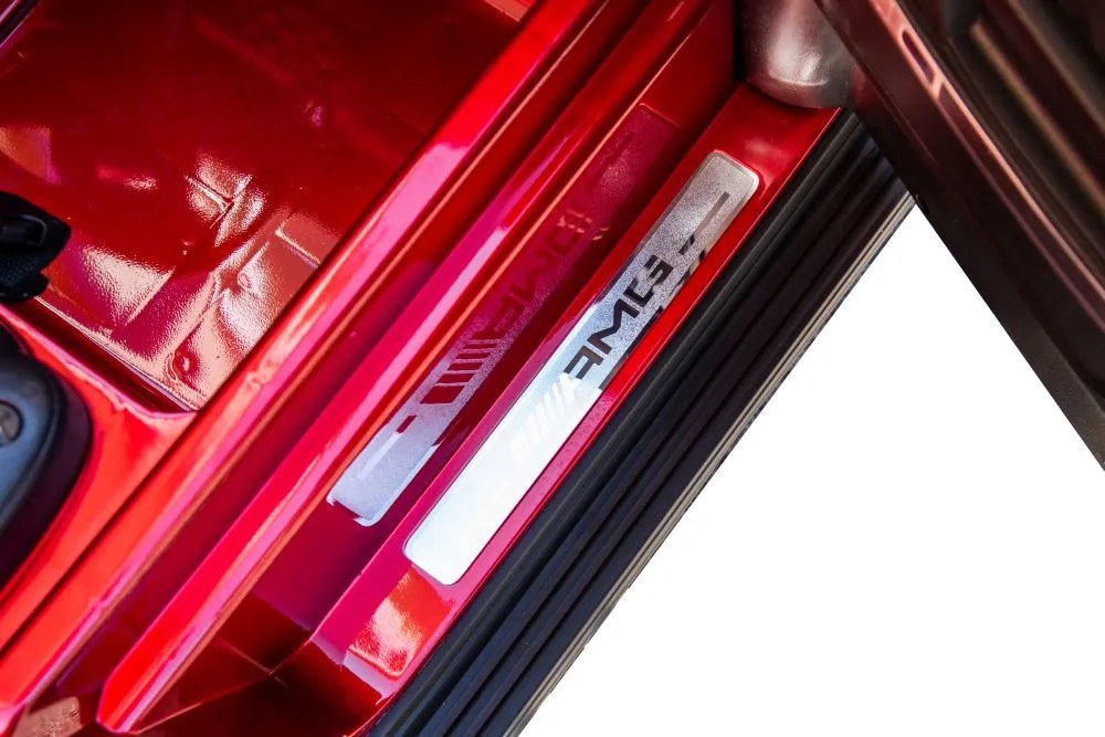 LEAN CARS Elektrické autíčko Mercedes G63 XXL červené lakované 4x4 24V