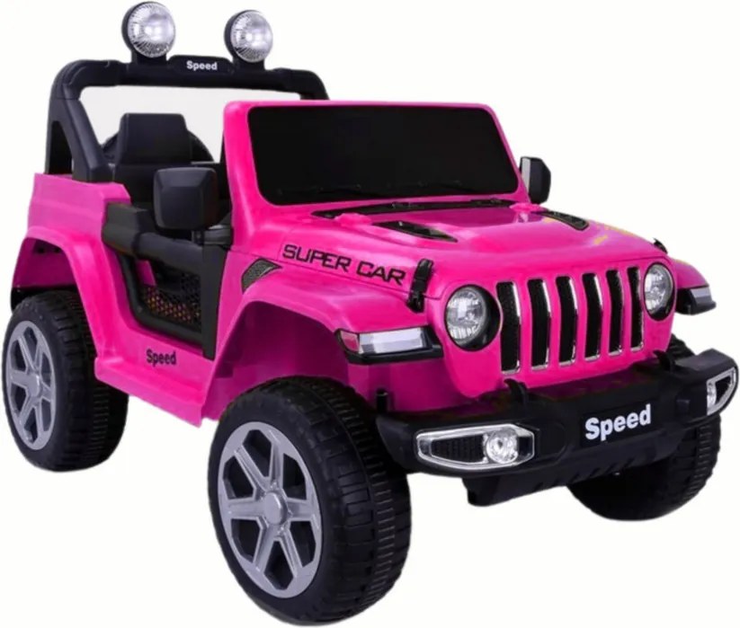 LEAN CARS Elektrické autíčko FT-938 4x4 lakované, ružové