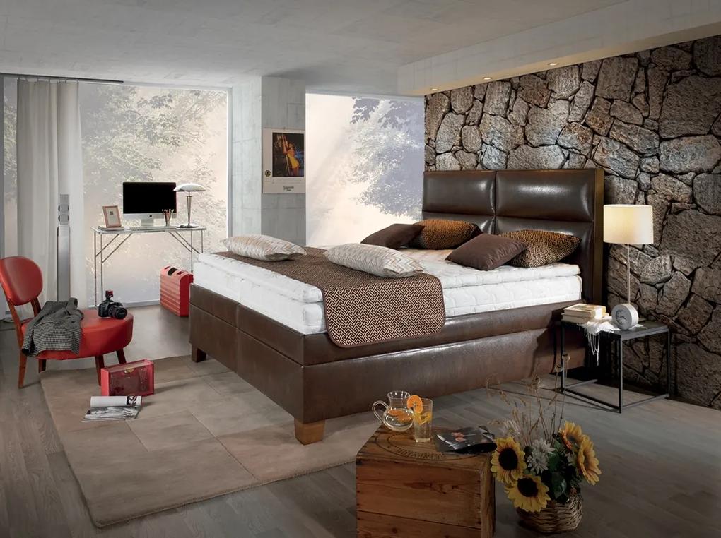 Boxspringová manželská posteľ Luigi Rozmer: 180x200cm
