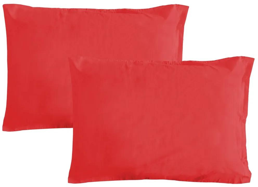 Gipetex Natural Dream Obliečka na vankúš talianskej výroby 100% bavlna - 2 ks červená - 2 ks 50x70 cm