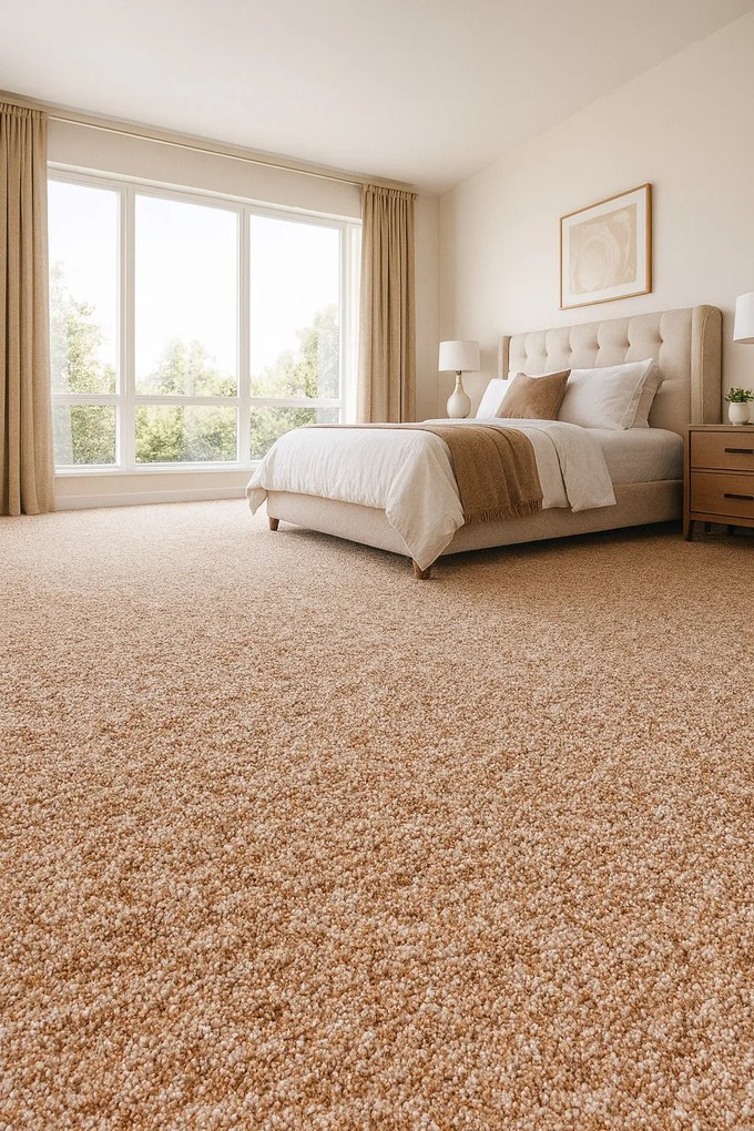 Associated Weavers, Koberec metráž Savannah 33, na mieru, šíře 3m,4m, béžová, filc, chodba / predsieň