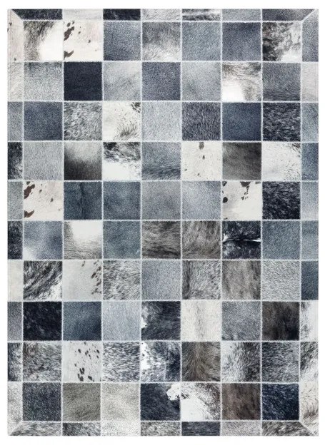 Koberec PATCHWORK 21716 sivý - imitácia kože krava
