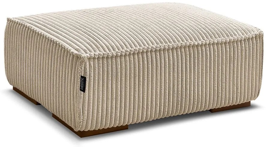 Svetlohnedá menčestrová podnožka Chelsea – Bobochic Paris