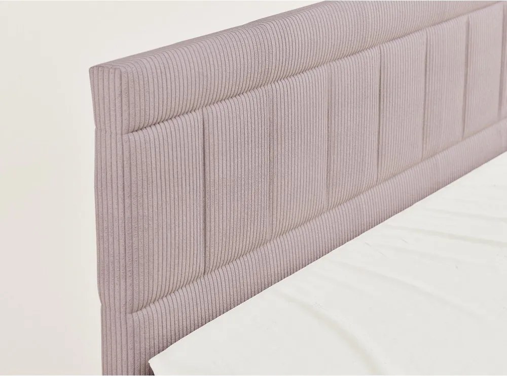 Fialová boxspring posteľ s úložným priestorom 180x200 cm Caya – Maison de Rêve
