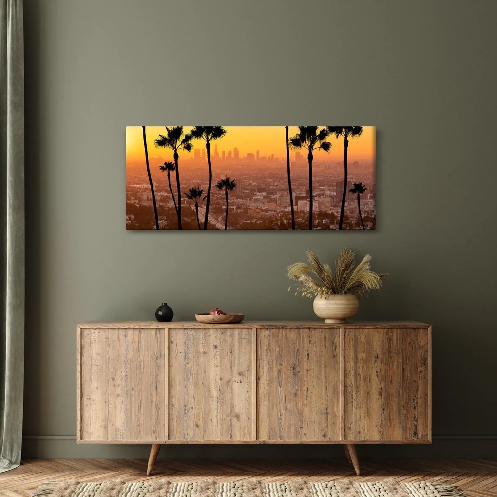 Obraz - Panorama Los Angeles (120x50 cm)