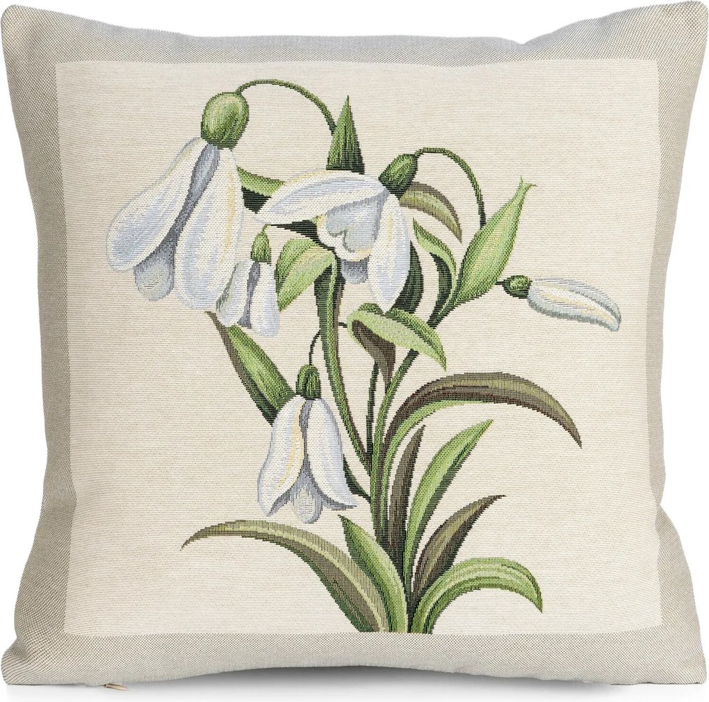 GOBELÍNOVÁ DEKORAČNÁ OBLIEČKA NA VANKÚŠ NIVALIS1 45X45 CM VZOROVANÁ