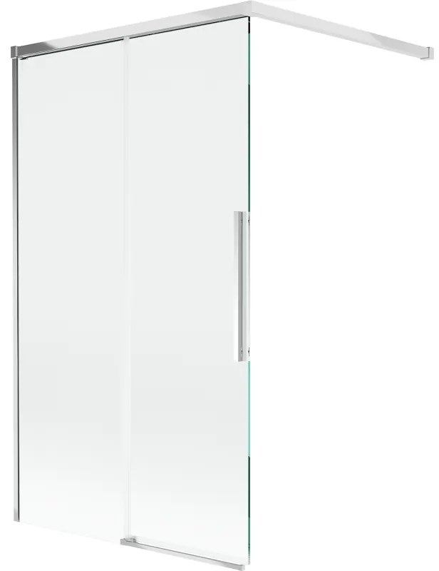 Mexen Rox, 2-krídlová posuvná vaňová zástena 140 x 150 cm, 8mm číre sklo, chrómový profil, 8C9-140-003-01-00
