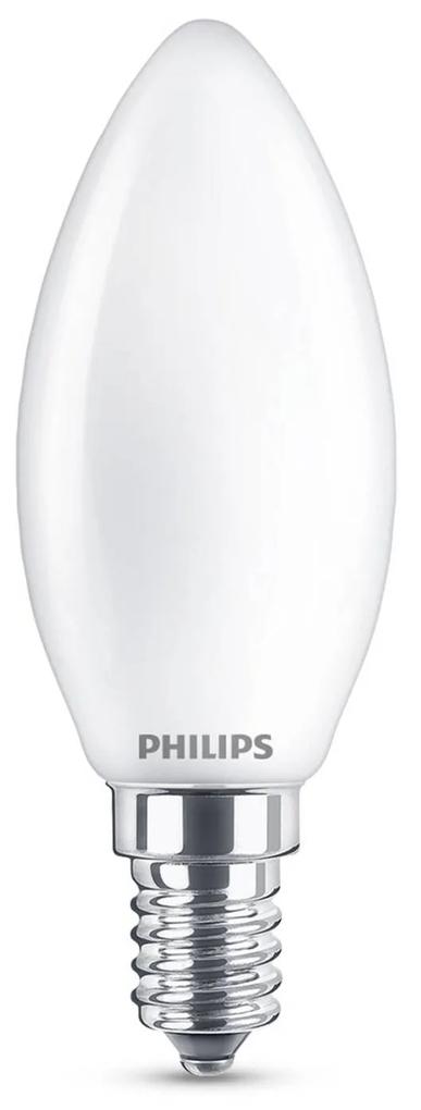 Philips Classic LED žiarovka E14 B35 6,5W matná