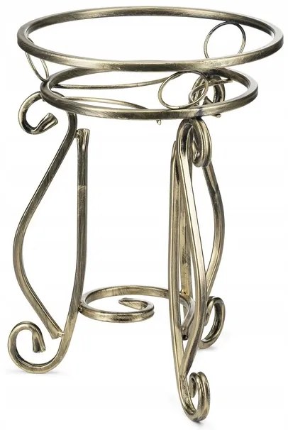 Stojan na kvety ARIEL 37 cm zlatý