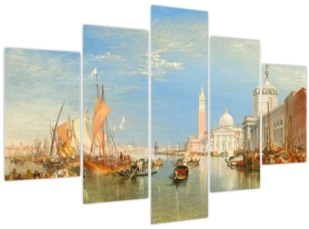 Obraz - Joseph Mallord William Turner, Venice the Dogana and San Giorgio Maggiore, reprodukcia (150x105 cm)