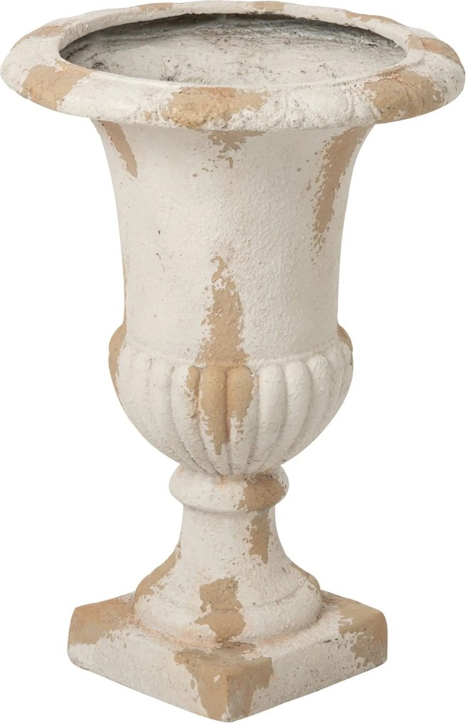 Béžový antik kvetináč Antiqou French - Ø 48*71 cm