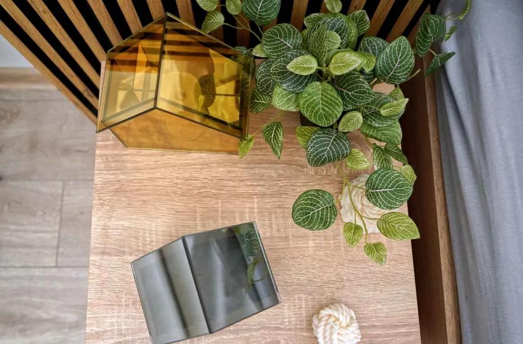 LED sklenený domček ELITE, sivý - viac veľkostí Veľkosť: L