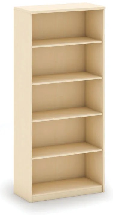 Kancelársky regál MIRELLI, 800 x 400 x 1800 mm, breza