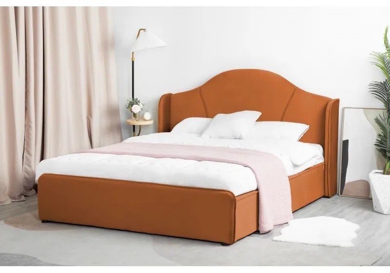 Čalúnená posteľ Sunrest II 160x200 medená