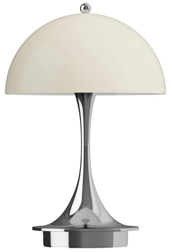 Louis Poulsen Prenosná lampa Panthella 160 V3 Opal Beige/Chrome