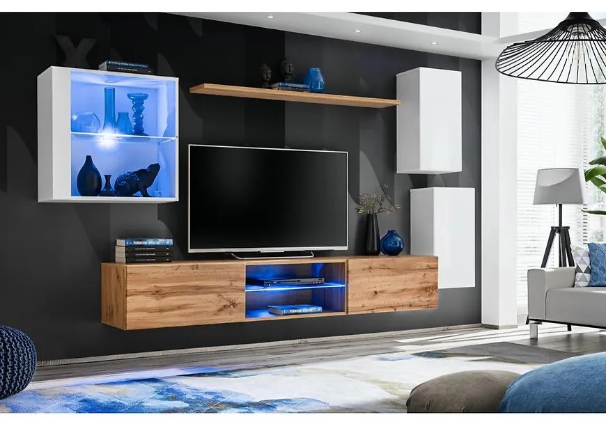 Obývacia Stena Switch Xxiii Biely/Wotan