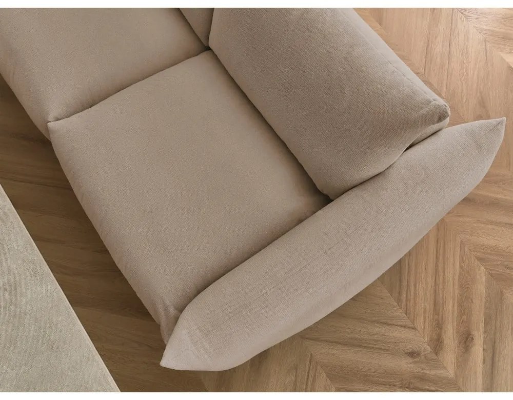 Béžová rozkladacia pohovka 214 cm Ernest – Bobochic Paris