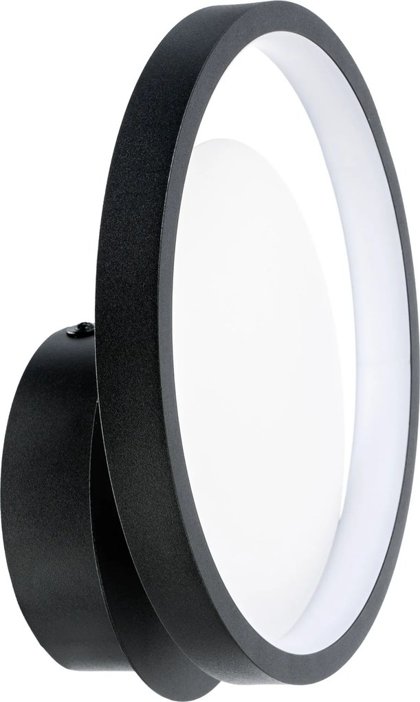 Toolight Toolight, LED nástenné svietidlo 21 cm, 8W, 500lm, APP1915-W, čierna, OSW-66061
