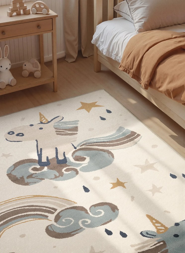 Hanse Home, Detský koberec Adventures 106413 Cream Multicolor, 120x170, viacfarebná, detská izba