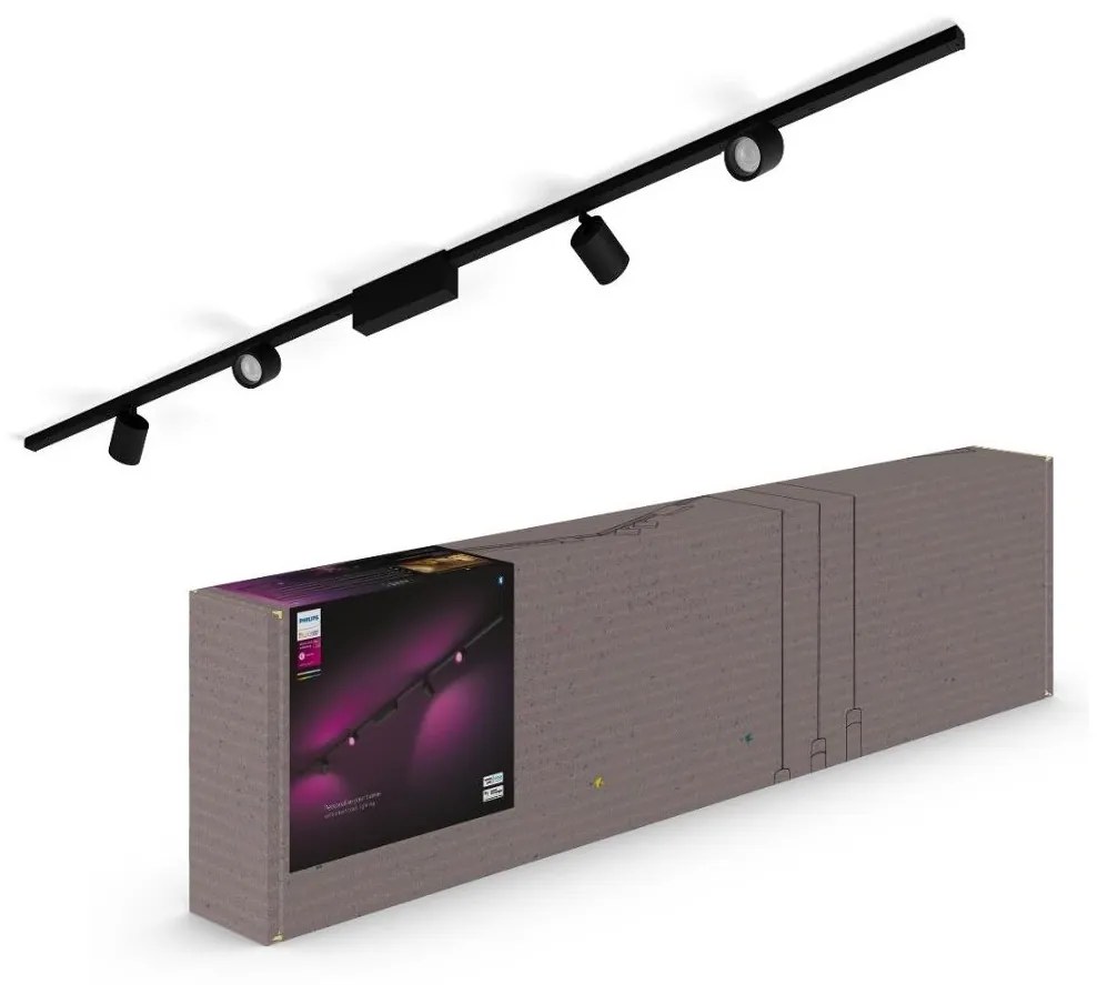 Philips-SADA 4xLED Stmievateľné svietidlo do lištového systému Hue LED/20,8W/230V
