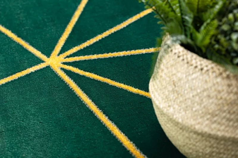styldomova Zelený koberec Glamour Emerald 1013 kruh