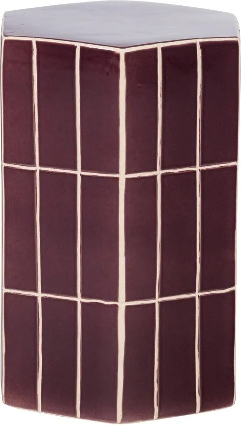 Keramický odkladací stolík 26x30 cm Plu – WOOOD