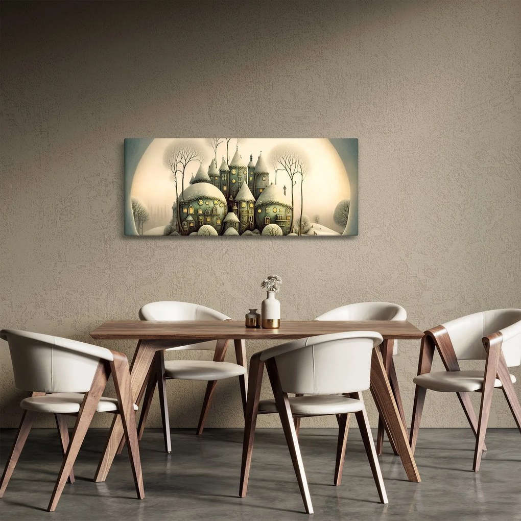 Obraz - Rozprávkové chalúpky (120x50 cm)