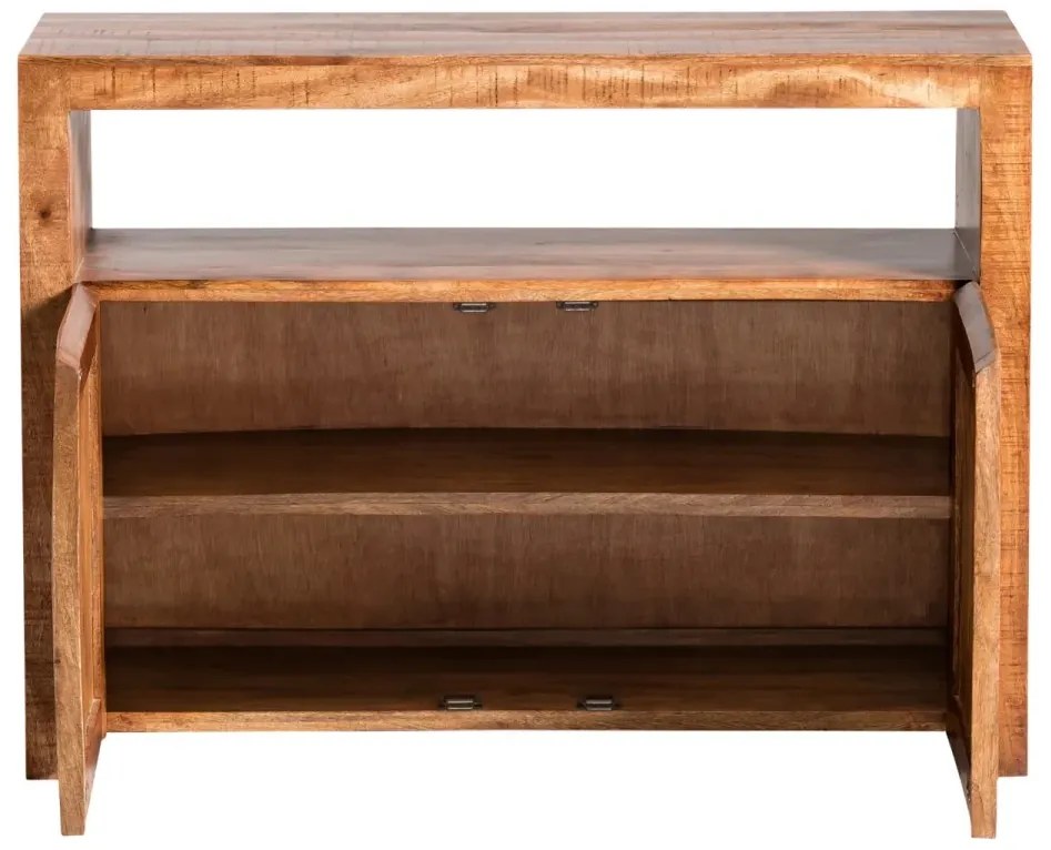 furniture-nabytek.cz - Masivní komoda Country z mangového dřeva, lakovaná, hnědá – 117×45×85 cm