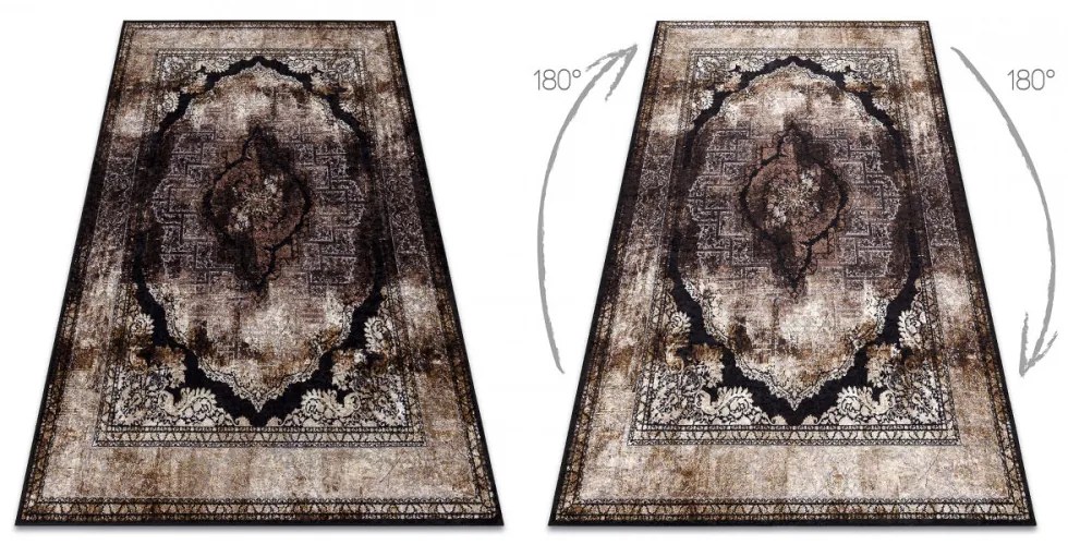 Kusový koberec Arexa hnedý 80x150cm