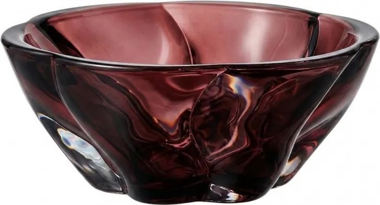 KRIŠTÁĽOVÁ MISKA BOHEMIA BARLEY SMOKEY BURGUNDE 280MM