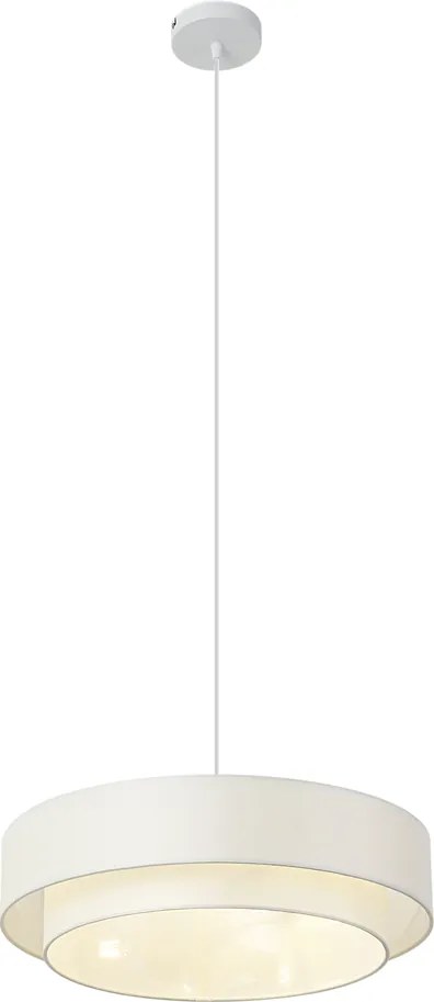 Moderné závesné svietidlo biele 50cm 3-svetelné - Drum Duo