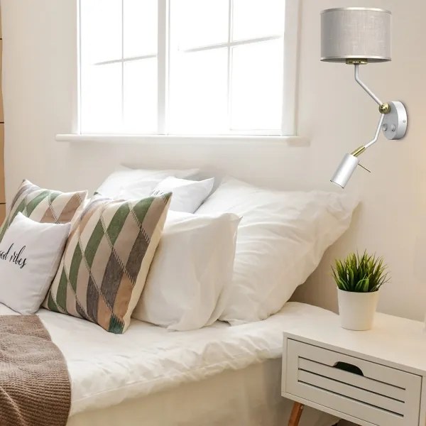 Nástenná lampička LINO 1xE27/40W/230V + 1xGU10/MR11/7W