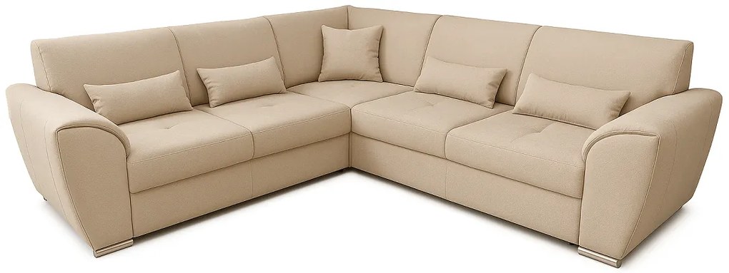 Rohová rozkladacia sedačka ROYAL L+2 bežová