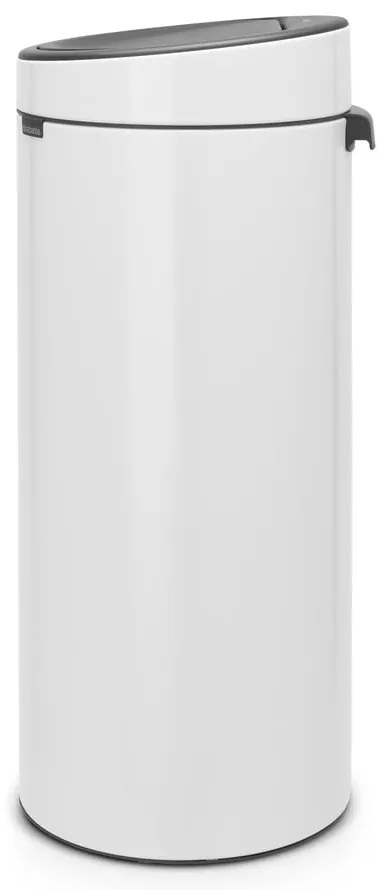 Biely dotykový oceľový odpadkový kôš 30 l Touch Bin – Brabantia