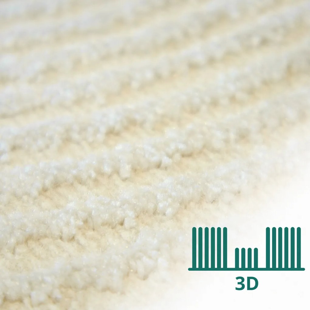 Angel Carpet, Kusový koberec Zafiro 25 Beige, 80x150, béžová, kancelária