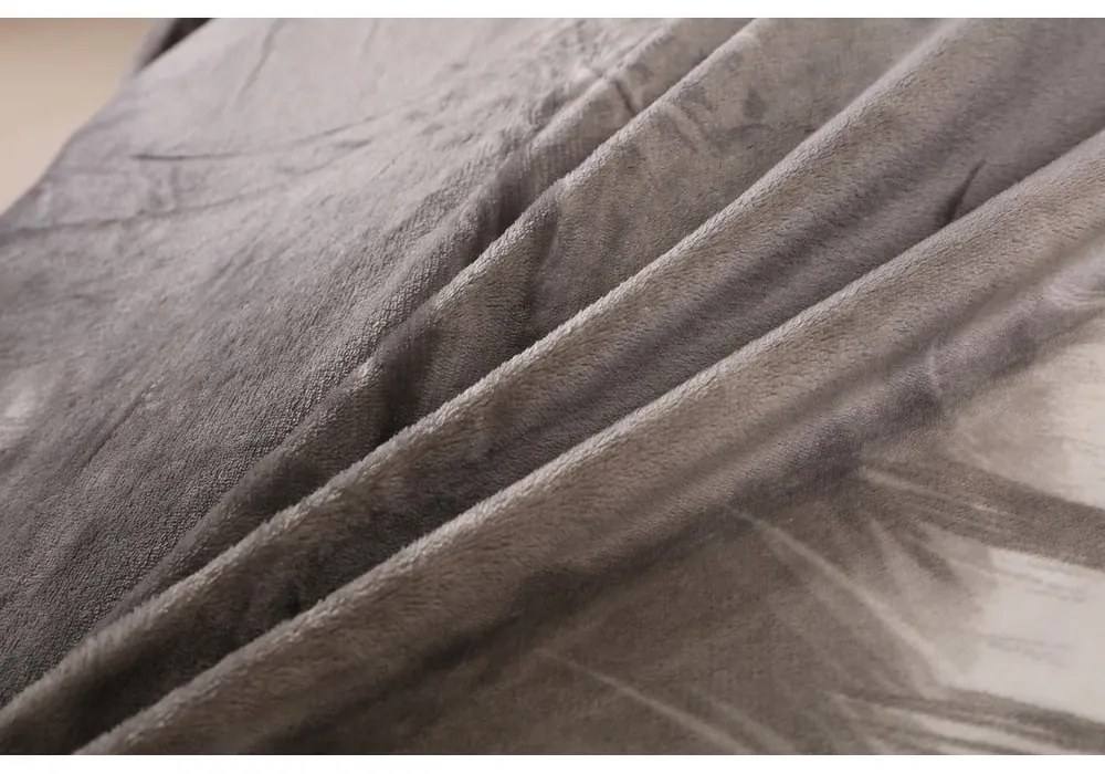 Sivé obliečky na jednolôžko z mikroplyšu 140x200 cm – My House